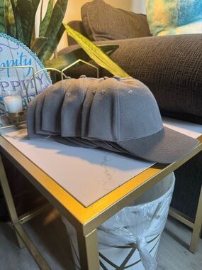 Bundle of 6 Plain Gray Baseball Cap - Classic Solid Color